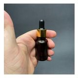 15 Ml Amber Cam Damlalıklı Şişe , Gold Metalik Kapak , 15 Cc Kahverengi Cam Damlalıklı Şişe x 6 Adet