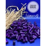15 mm Kesme Boru Ahşap Boncuk (50 Gram 100 Adet) Delik Çapı 3 mm Makrome Tasarım Takı Bileklik - 70 Mor