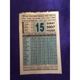 15 Subat 2007 Takvim Yapragi - Nostalji Koleksiyonluk Takvim Yapragi