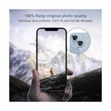 15 ve 15 Plus Için Kamera Lens Koruyucu Ultra Ince Yüksek Kaliteli Cam 2 Adet Mavi (Sierra Blue) - 2'si 1 Arada - 0,1 kg