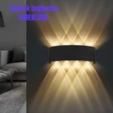 15 Watt, Amber Işık Ledli, Çok Kaliteli İç Ve Dış Mekan Aydınlatma Armatürü, Led Bahçe Duvar Apliği Amber