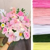 150 Adet 6'lı Şönil Seti Soft Pembe, Sarı, Gül Kurusu, Fuşya, Beyaz, Haki Yeşil ,çiçek Yapım Tel