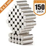 150 Adet Çap 6Mm X Kalınlık 2Mm Yuvarlak Güçlü Neodyum Mıknatıs