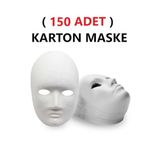 150 Adet, Karton Maske, Boyanabilir, Eğitici Maske Boyama, Etkinlik Ve Hobi Maskesi