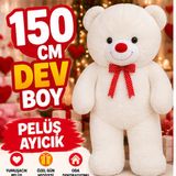 150 CM Dev Peluş Ayıcık Büyük Boy Sarılmalık Teddy Bear Yumuşak Sevimli Ayı Özel Gün Hediyesi