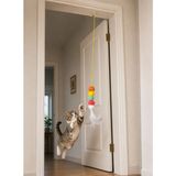 150 cm Elastik Ipli Vantuzlu Tırtıl Kedi Oyuncağı - Interaktif Kapı ve Cam Askılı Peluş Olta