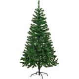 150 cm Yılbaşı Çam Ağacı, 330 Adet Ekstra Yoğun Dallı, Yüksek Kaliteli PVC Malzeme, Sallanmaz Metal Ayaklı ve Gövdeli, Kolay Kurulumlu, Ev Ofis Parti Noel Dekorasyonu İçin 150 cm Yılbaşı Çam Ağacı