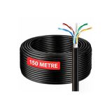 150 Metre Cat6 Kablo Awg23 Bakır Tel Double Layer İç Ve Dış Mekan Ethernet İnternet Kablosu