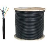150 METRE DIŞ ORTAM CAT6 İNTERNET KABLOSU SİYAH FİBER MODEM PC İNTERNET