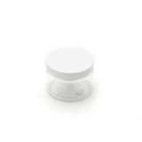 150 ml - Şeffaf Pet Plastik Kavanoz - Beyaz Kapak -5 Adet