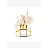 150 ml Seramik Çiçek Taşlı Bambu Çubuklu Black Vanilya Oda Kokusu