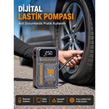 150 Psı Kablosuz Dijital Ekranlı Taşınabilir Araç Lastik Pompası Nemere - Renkli