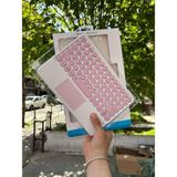 150 Saat Bluetooth Touch Pad Klavye Türkçe Karakter Kablosuz Tablet Akıllı Tahta Ile Uyumlu - Pembe