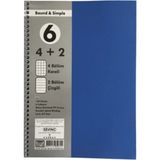150 Yaprak Pp Kapak Ayraçlı Defter 4+2 Sevinç