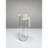 1500 ml Kapaklı Cam Sürahi | Desenli Cam Pitcher | Su Limonata ve Içecek Sürahisi - Beyaz - 1,5 lt