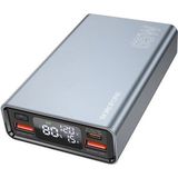 15000MAH 65W Usb-C Input ve Output Digital Ekranlı Güç Bankası Powerbank iPhone ile Uyumlu Şarj Seviyesi LED Gösterli Kompak ve Modern Tasarım BJ40 - Gri