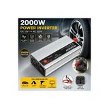 1500W Araç Güç İnverteri 12V DC - 220V AC Çevirici Saf Sinüs İnverter Oto Dönüştürücü