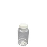 150ML Şeffaf Tablet Şişesi Beyaz Kapak, 12 Adet, Tablet Şişesi, Ecza Şişesi, Kozmetik Şişe