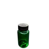 150ml yeşil tablet şişesi siyah kapak, 24 adet, tablet şişesi, ecza şişesi, kozmetik şişe