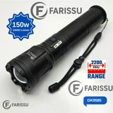 150W Ultra Güçlü Lazer Led El Feneri – 15000 Lümen, 12000Mah Powerbank Özellikli Dijital Göstergeli