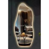 150x50 Led Işıklı Asimetrik Boy Aynası Gün Işığı