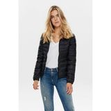 15156569 Kapşonlu Kısa Şişme Mont Black - Siyah