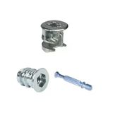 15/18 Mm Çelik Dübelli Mobilya Bağlantı Elemanı 20 Adet Set