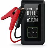 15200 Mah Şarjlı Hava Kompresörü Dijital Göstergeli Lastik Şişirme Pompası Powerbank Akü Takviye El Feneri Type-C Araç Bisiklet Top Havuz De