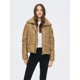 15265538 Only Onlanja Short Puffer CS OTW Kadın Mont Kahverengi