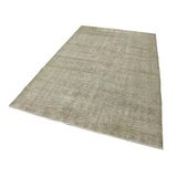 157x262 cm Kareli Kilim Bej Kareli Yün El Dokuma Modern Geometrik Etnik Eskitme Desenli Boho Oturma Odası Salon Yolluk Koridor Mutfak Halısı