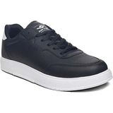 158 Dark Step 45-47 Büyük Numara Erkek Spor Ayakkabı - Siyah Beyaz