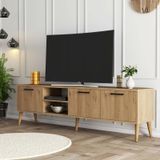 1587 EXXEN 180 CM AHŞAP AYAKLI TV ÜNİTESİ