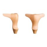 15cm 8x8 Lükens Ahşap Dekoratif Mobilya Ayağı Kulaklı