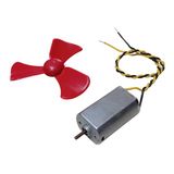 15Cm Kablo Lehimli Dc 3-6V Motor Ve Pervane Seti Hobi Oyuncak Elektrik Deney Motoru