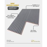15CMX280CM Mdf Lambri Duvar Kaplama Paneli Cloe (4 Adet) - 15 x 280 cm - Antrasit