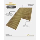 15CMX280CM Mdf Lambri Duvar Kaplama Paneli Cloe (4 Adet) - 15 x 280 cm - Meşe