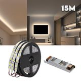 15m Gizli Işık Bandı Seti - Tavan, Tv Ünitesi, Mobilya, Salon Oda Ambiyans Aydınlatma