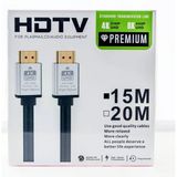 15M Hdmı Kablosu | 4K@60Hz, 8K, 4K@120Hz Destekli | Altın Kaplama Konektör | Dayanıklı Pvc Kaplama