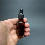 15Ml Kahverengi Cam Damlalıklı Şişe , Siyah Plastik Kapak , 15Cc Amber Cam Damlalıklı Şişe x 6 Adet