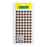 15MM Yuvarlak Yapışkanlı Keçe Kahverengi