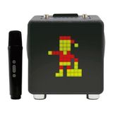 15W 11X11 Piksel LED Ekranlı Karaoke Bluetooth Hoparlör Siyah BTS-270