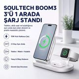 15W 3-İn-1 Kablosuz Şarj İstasyonu – Telefon, Apple Watch Ve Kulaklık İçin Qi Wireless Charging
