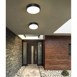 15w Artos Siyah Led Nem Su Geçirmez Banyo Bahçe Balkon Modern Tavan Duvar Lambası Beyaz Işık 6500k Ip65 Dış Mekan