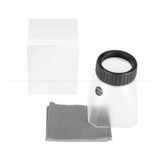 15X Silindir Tipi Cup Büyüteç Masaüstü 45mm Akrilik Lens