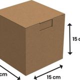 15X15X15 - 100 Adet Kilitli E Ticaret Karton Kargo Kutusu
