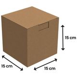 15X15X15 - 1000 Adet Kilitli E Ticaret Karton Kargo Kutusu