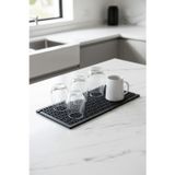 15X33 cm Kauçuk Bar Mat, Bulaşık Kurutma Matı, Tencere Altlığı, Cam Kenarı Saksı Altlığı