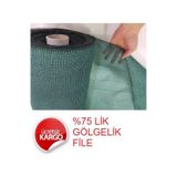 1,5X60 M File Gölgelik %75 Lik Gölgeleme Filesi Ağaç Koruma Dolu