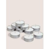 16 Adet Beyaz Tea Light Yuvarlak Mum