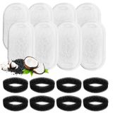 16 Adet Kedi Su Çeşmesi Filtresi, 100 oz/3.2L ve 74oz/2L Paslanmaz Çelik Köpek Su Çeşmesi Otomatik Pet Çeşmesi, 3 Filtrasyon Sistemi (8 Filtre ve 8 Sünger) için Kedi Çeşmesi Filtresi Değiştirme
